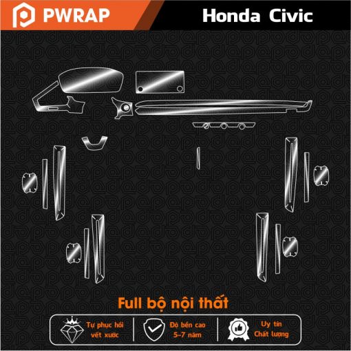 Dán PPF cho Honda Civic 2022-2024