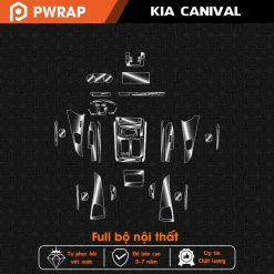 Bộ dán PPF bảo vệ nội thất ô tô KIA Carnival 2021-2023 chính hãng