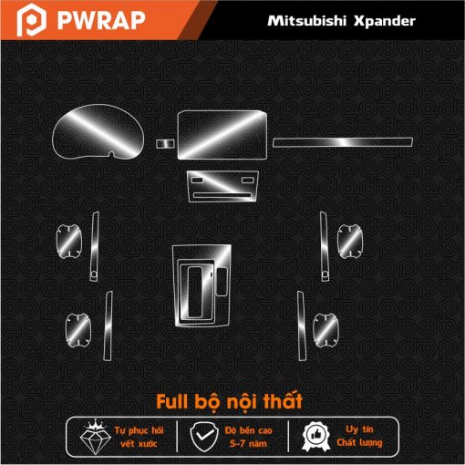 Bộ dán PPF nội thất Mitsubishi Xpander 2022 - 2025