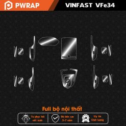 Bộ miếng dán nội thất ô tô Vinfast VFE34