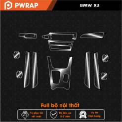 Dán PPF nội thất ô tô BMW X3 2017