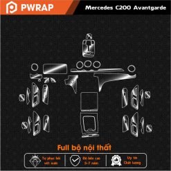 Dán PPF nội thất Mercedes C200 2022- 2024 Avantgader