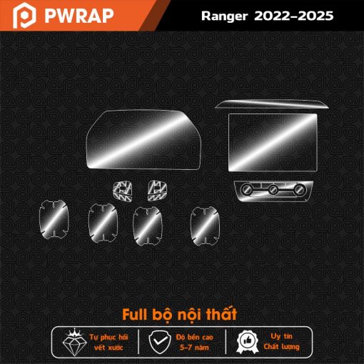 Dán PPF nội thất Ford Ranger 2022-2025 - Ảnh 2
