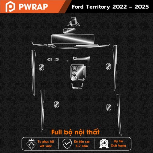 Dán PPF nội thất Ford Territory 2022 - 2025
