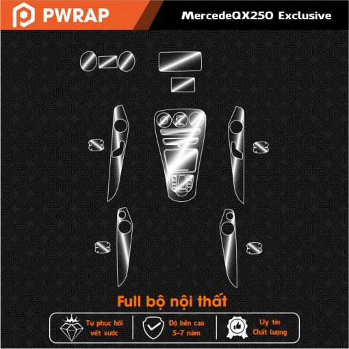 Dán PFF nội thất Mercedes C250 2015 - 2018