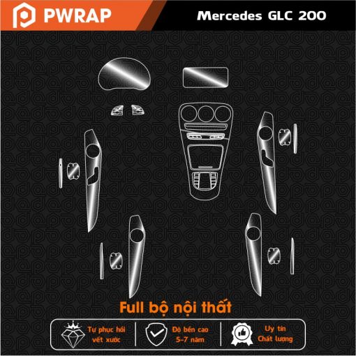 Dán bảo vệ nội thất xe Mercedes GLC 200 2020-2023