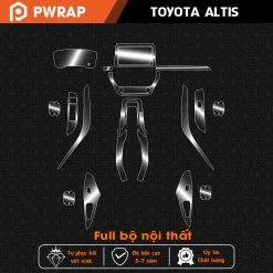 Dán bảo vệ nội thất xe Toyota Altis 2022 -2025 cho các phiên bản
