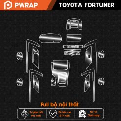 Dán PPF nội thất ô tô Toyota Fortuner 2017 - 2023