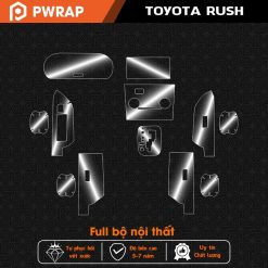 Dán PPF nội thất ô tô Toyota Rush 2019 - 2023 bảo vệ tốt nhất