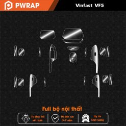 Dán PPF nội thất Vinfast VF5 bền bỉ, chống xước tốt