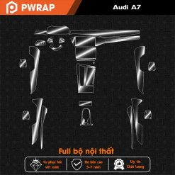 Dán nội thất Audi A7 2016- 2018-2023 PPF tự phục hồi vết xước