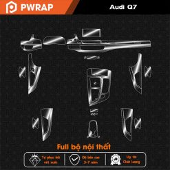 Dán chống xước nội thất Audi Q7 2013-2019 PPF cải tiến mới