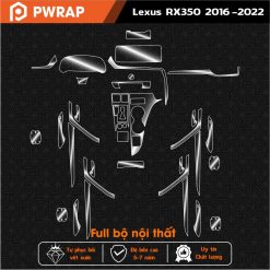 Dán nội thất ô tô Lexus RX450| RX350| RX300 2016- 2024 PPF tự phục hồi