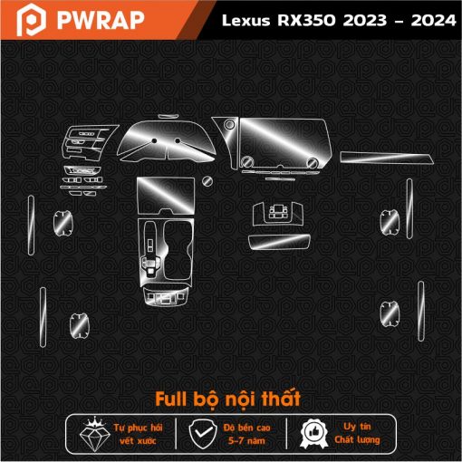 Dán nội thất ô tô Lexus RX450| RX350| RX300 2016- 2024 PPF tự phục hồi - Ảnh 2