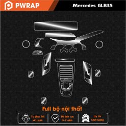 Dán nội thất Mercedes GLB35 PPF tự phục hồi vết xước