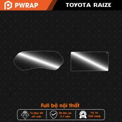 Dán nội thất ô tô Toyota Raize 2022-2023 PPF tự phục hồi