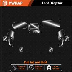 Dán PPF nội thất xe Ford Raptor 2018-2022