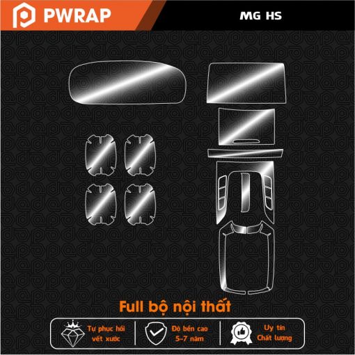 Dán chống xước nội thất xe MG HS PPF cải tiến