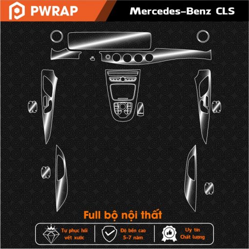 Dán PPF nội thất Mercedes CLS 2019 - 2025 chống xước tốt