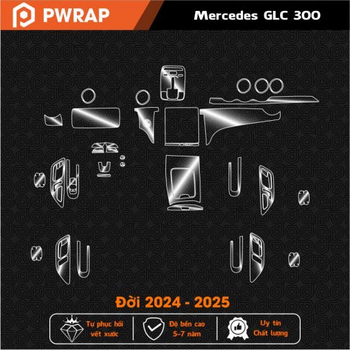 Dán PPF nội thất xe Mercedes GLC300 2020 - 2025 - Ảnh 2