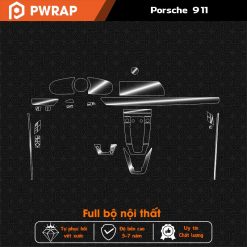 Dán chống xước nội thất Porsche 911 2019-2023 PPF