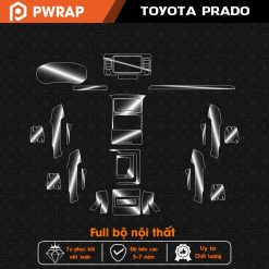 Dán PPF nội thất xe Toyota Prado 2018-2023