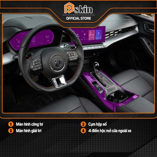 Dán Nội thất xe MG MG 5 PPF tự phục hồi vết xước