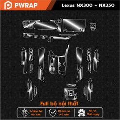 Dán PPF nội thất xe ô tô Lexus NX200 - NX300 - NX350 2022-2024