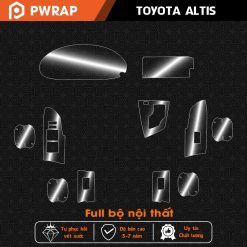 Dán PPF nội thất xe Toyota Altis 2019 - 2021 chống xước tốt