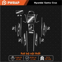 Dán bảo vệ nội thất xe Hyundai Santa Cruz 2023 PPF