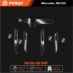 Dán PPF nội thất xe Mercedes ML550 2008 -2012