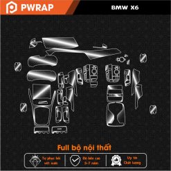 Dán chống xước nội thất xe BMW X6 2020-2024 PPF