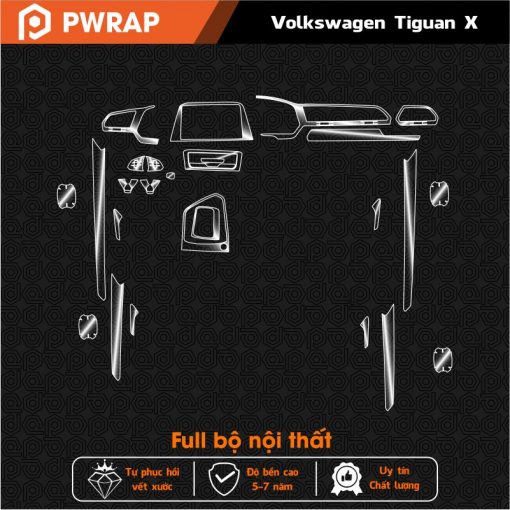 Dán nội thất ô tô Volkswagen Tiguan X 2021 PPF xịn