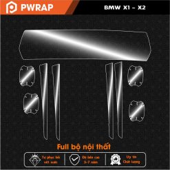 Dán PPF nội thất ô tô BMW X2 2021 – 2024