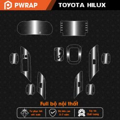 Dán bảo vệ nội thất ô tô Toyota Hilux 2018-2023 PPF