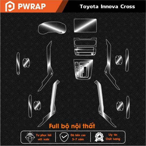 Dán PPF nội thất xe Toyota Innova Cross 2024 - 2025