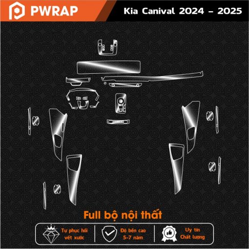 Dán PPF nội thất Kia Carnival 2024 - 2025