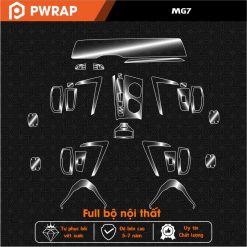 Dán PPF Chống Xước Bảo Vệ Nội Thất MG7 2024-2025