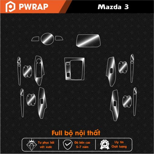 Dán PPF nội thất Mazda 3 2017 - 2019