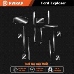 Dán PPF nội thất xe Ford Exploser 2018 - 2019