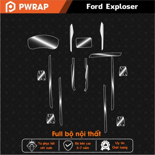 Dán PPF nội thất xe Ford Exploser 2018 - 2019