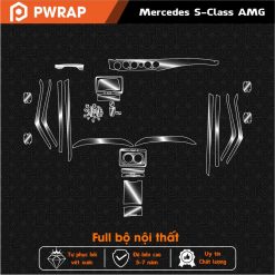 Dán PPF nội thất xe Mercedes S-Class AMG 2014