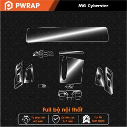 Dán PPF nội thất MG Cyberster 2024