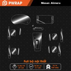 Dán PPF nội thất xe Nissan Almera 2023