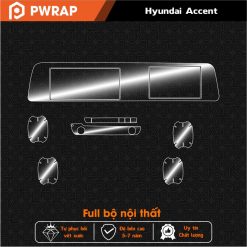 Dán PPF bảo vệ nội thất Hyundai Accent 2024 - 2025