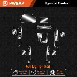 Dán PPF nội thất Hyundai Elantra 2016 - 2022