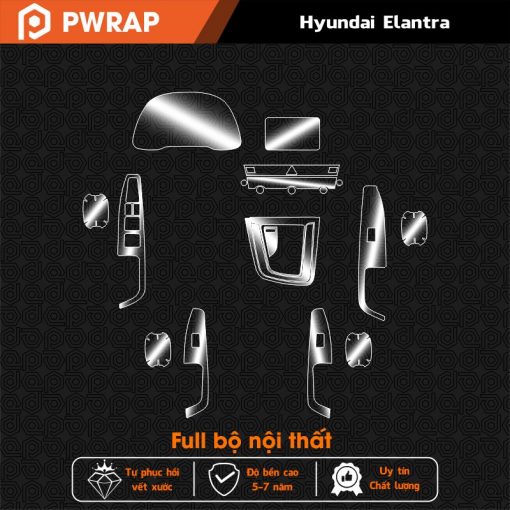 Dán PPF nội thất Hyundai Elantra 2016 - 2022
