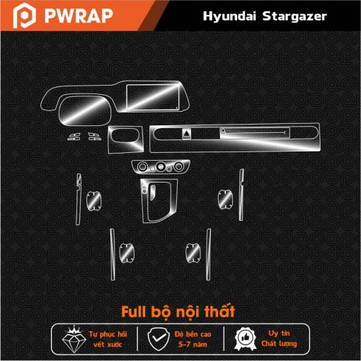 Dán PPF nội thất Hyundai Stargazer 2022 - 2025