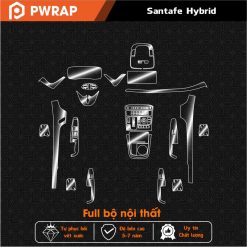Dán PPF nội thất Hyundai SantaFe Hybrid 2023 - 2025