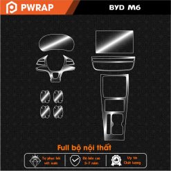 Dán PPF chống xước bảo vệ nội thất BYD M6